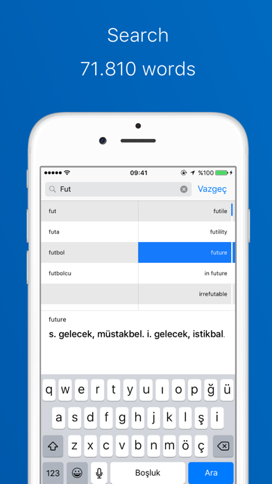 English to Turkish and Turkish to English: Free A Combination Of Two Dictionaries Without Networkのおすすめ画像3