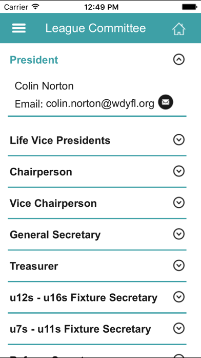 Witney & District Youth FL iPhone screenshot