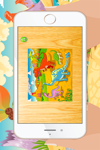 Dinosaur Jigsaw Puzzles Games – Learning Free for Kids Toddler and Preschool screenshot 4