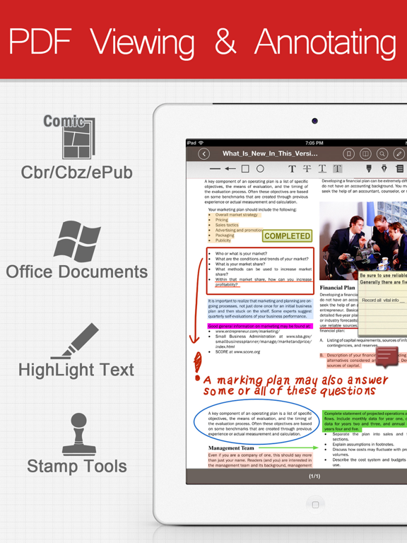 PDF Connect Free - View, Annotate & Convert PDFs iPad screenshot 5 - Business app