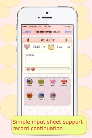 基礎体温で生理日・排卵日予測する妊活アプリ：eggy screenshot 3