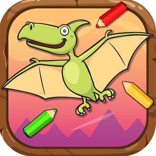 Dinosaur Coloring Sheets Pages for Toddler iOS App