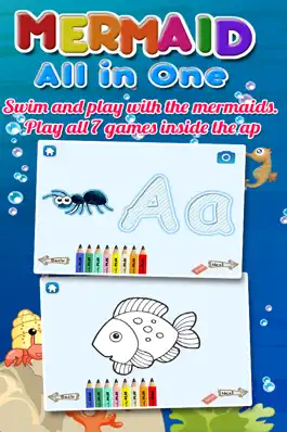 Game screenshot Mermaid Princess Coloring Book for Kids mod apk
