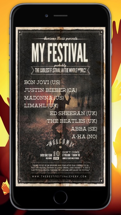 Screenshot #2 pour My Festival - Créez de fausses affiches de festival de musique