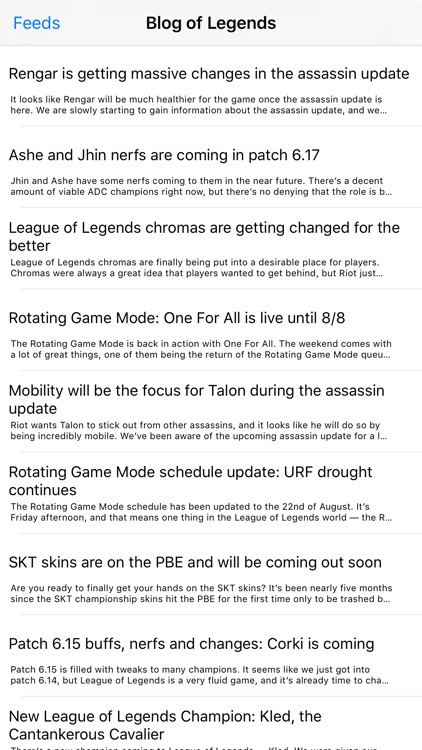 LoL News - A News Reader for League of Legends Fans screenshot-3
