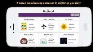 Brainturk Brain Training games to peak performance screenshot #2 for iPhone