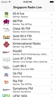 singapore radio live player (新加坡电台 / 電台) iphone screenshot 3