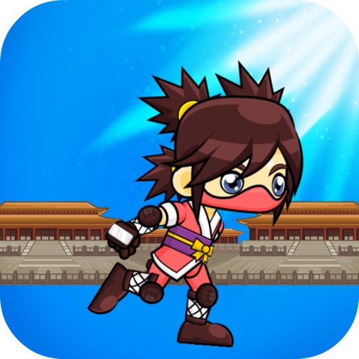 Running Ninja Girl - run and jump banzai style iOS App