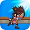 Running Ninja Girl - run and jump banzai style