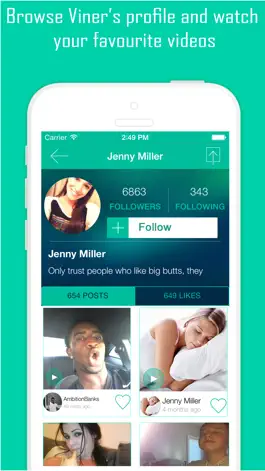 Game screenshot Best VineGram Free - View, Like and ReVine Videos for Vine hack