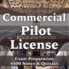 Commercial Pilot License Test Prep/4500 Flashcards Study Notes, Terms & Quizzes