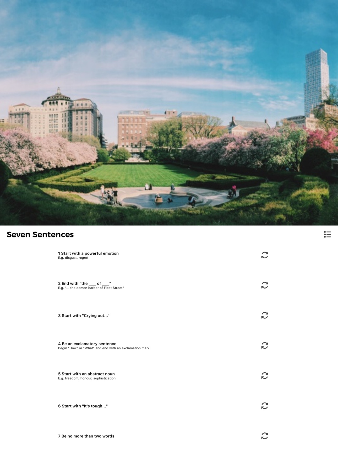 Screenshot 6 of Writing Roulette - Writing app to inspire all authors everywhere