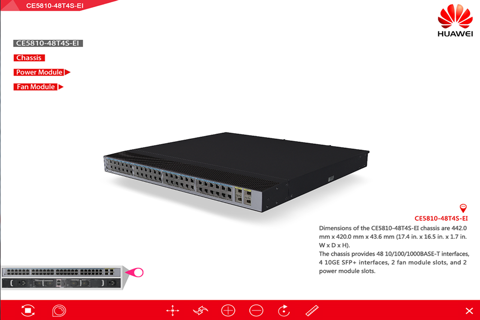 CE5810-48T4S-EI 3D View screenshot 2