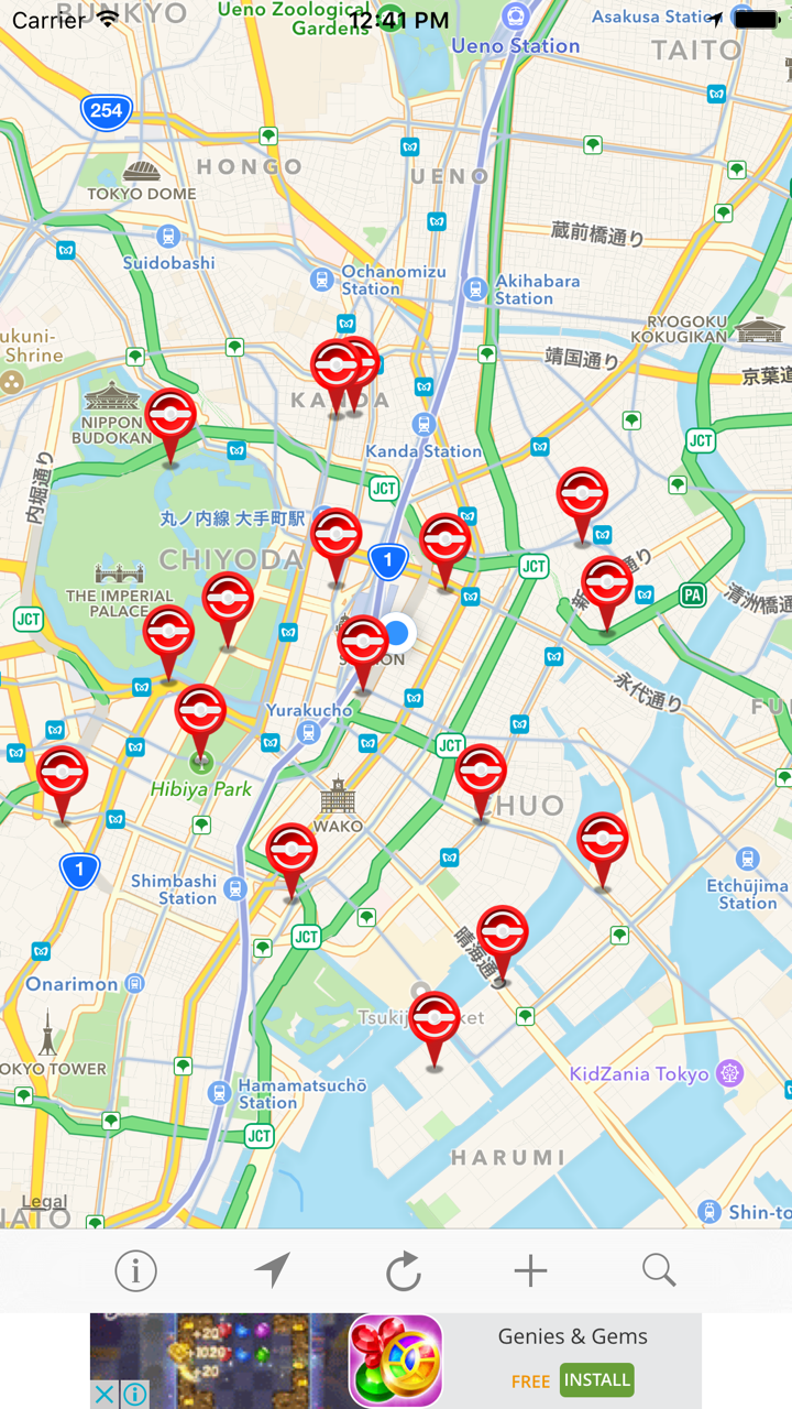 GO MAP！信息贸易地图口袋妖怪GO screenshot 1