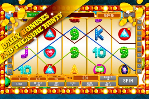 Gems & Jewels Slot Machine - Blitz the coins and pocket big casino winnings screenshot 3