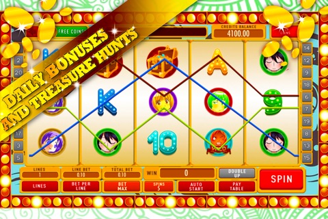 Anime Manga Slots World: Win big golden coins and bonus prizes screenshot 3