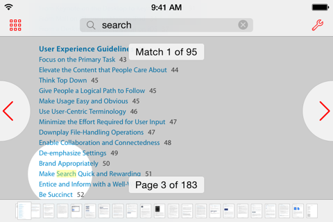 QuickSearch PDF Reader - náhled