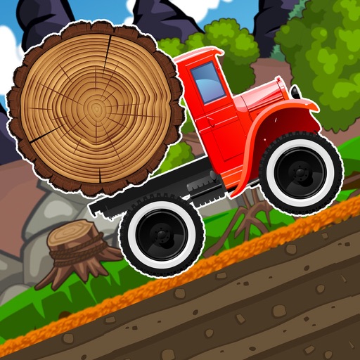 Monster Climb truck - Wood Transport Racing Game