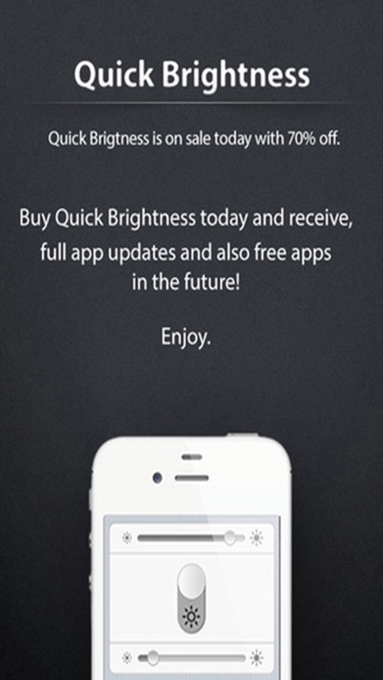 Quick Brightness - Control the Power