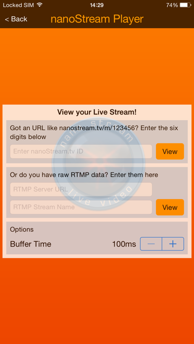 Screenshot #3 pour nanoStream Live Video Player