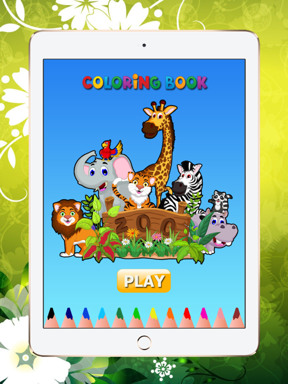 Screenshot #4 pour Zoo Safari Coloring Book Animal for Kids