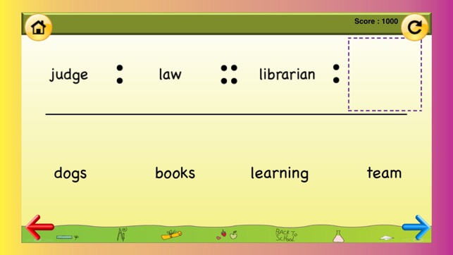 1st Grade Word Analogy for classrooms and home school(圖4)-速報App