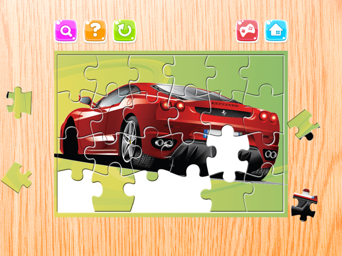 Super Car Puzzle Game Vehicle Jigsaw for kids