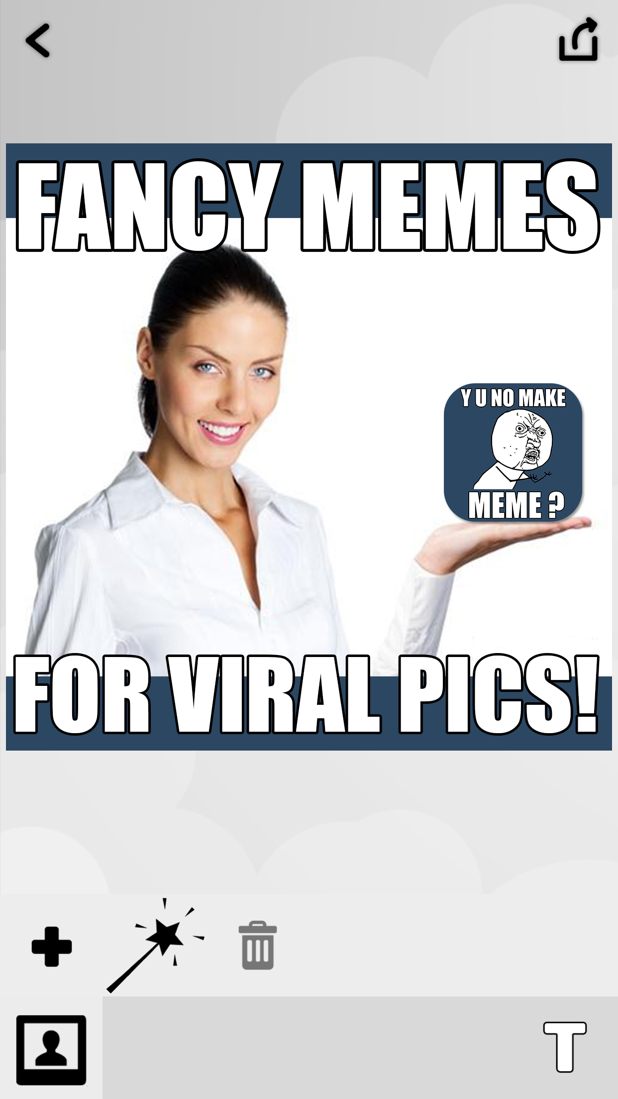 Meme Generator - Text on Photo Montage Maker to Write Cool Captions and Quotes for Viral Pics
