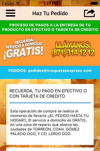 CroquetasExpress screenshot 2