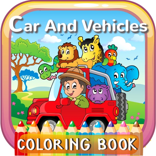 Car And Vehicles Coloring Book Games: Free For Kids And Toddlers! iOS App