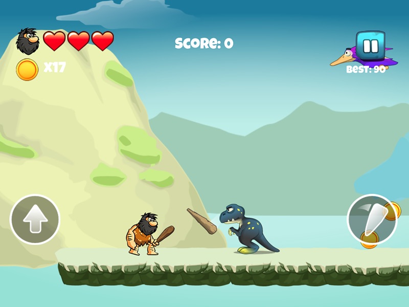 Dinosaur vs Caveman - Dino Hunting Games for Kids screenshot 5