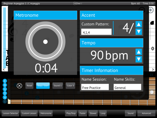 Screenshot #5 pour Learn & Practice Acoustic Guitar Lessons Exercises