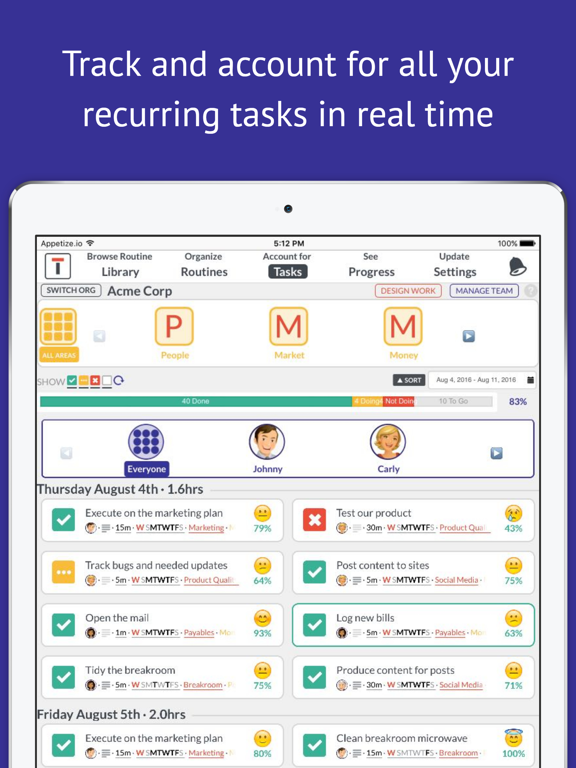 Screenshot #4 pour Tactick - Stick with Success and Stay Organized