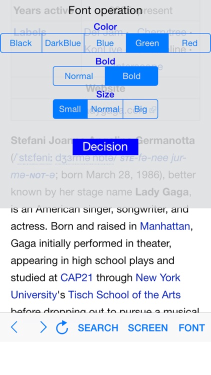 Color Browser  "Browser application to the preference of your sight, color" screenshot-3