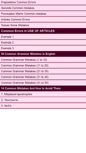 Common Errors in English(圖2)-速報App