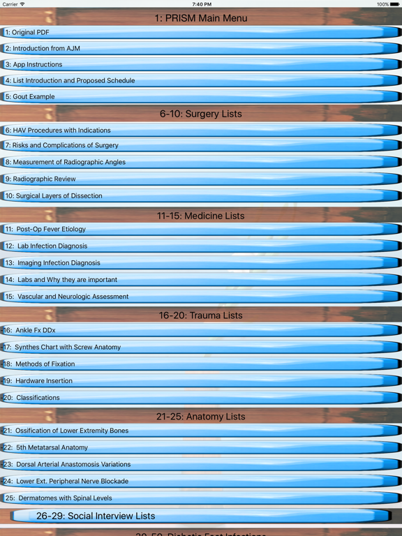 Podiatry PRISM iPad screenshot 4 - Medical app