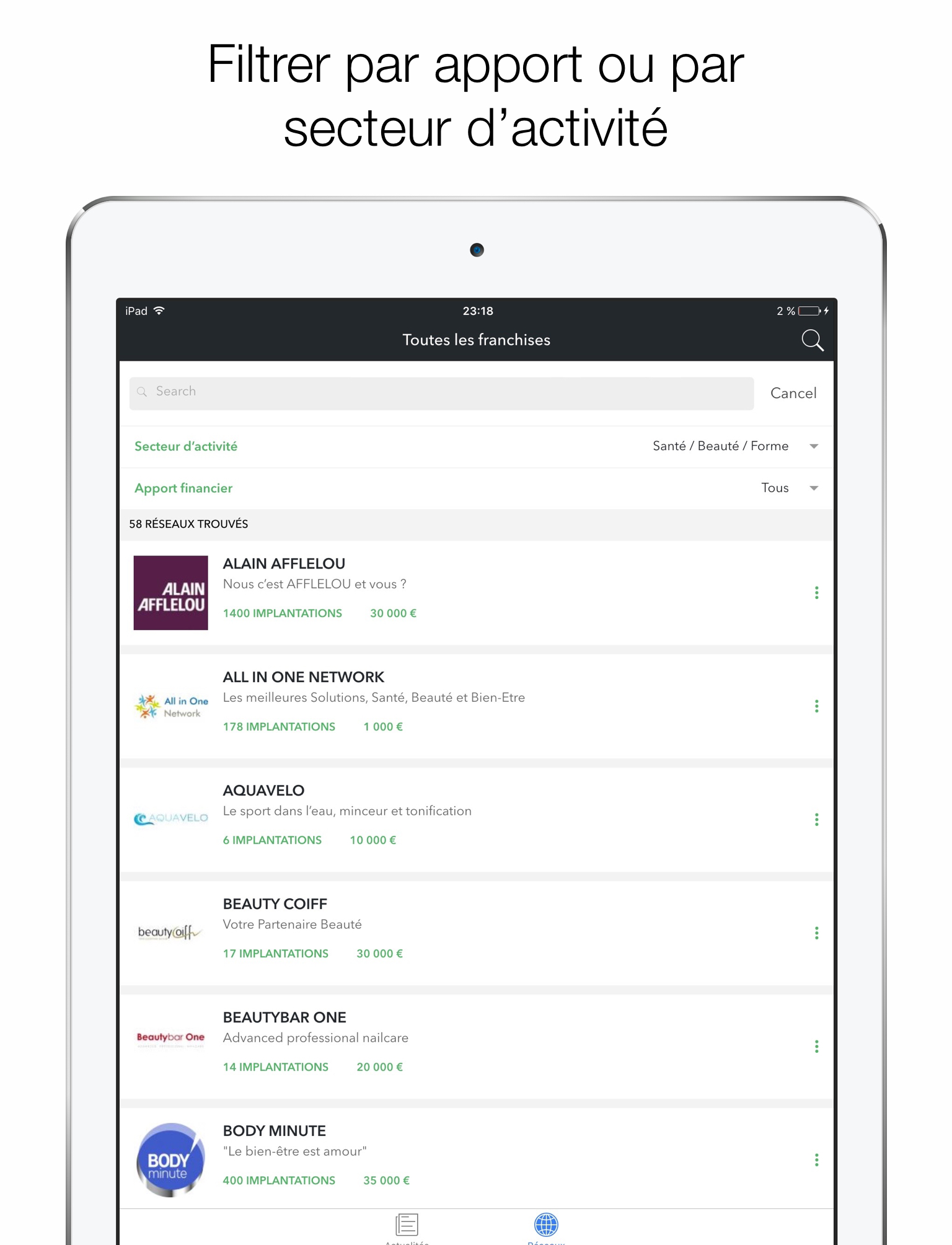 Franchisy - Trouvez votre réseau de franchise screenshot 4