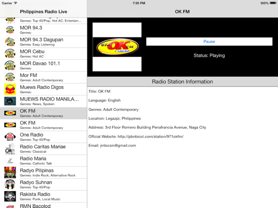 Screenshot #6 pour Philippines Radio Live Player (Manila / Filipino / Pilipino / Tagalog / Pinoy / Pilipinas radyo)