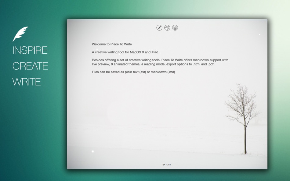 #1. Place To Write (macOS) 由: Wowsystems Informática Lda.