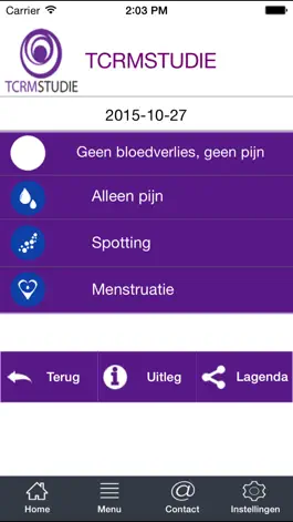 Game screenshot TCRM menstruatie kalender apk