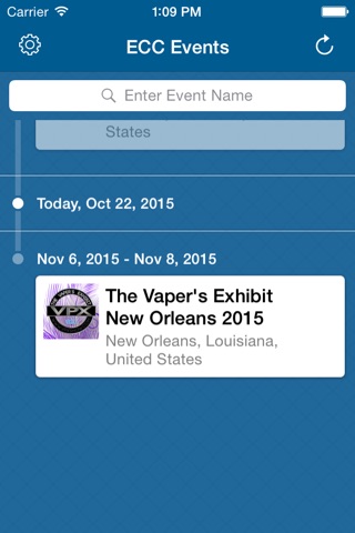 Electronic Cigarette Conventions Events App screenshot 2