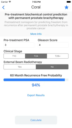 Скриншот CORAL: Prostate Cancer Risk And Survival на iPhone 3