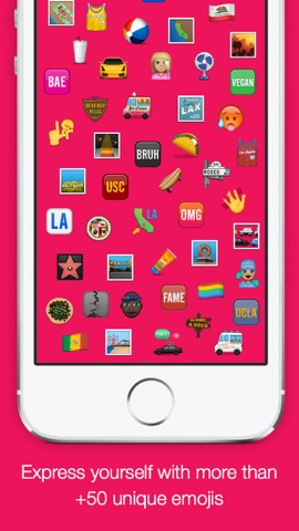 New Emojis - Extra Emoji Stickers Free! (Life in LA)のおすすめ画像1