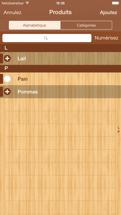 Screenshot #2 pour ShoppingList Lite (Liste de courses gratuit)