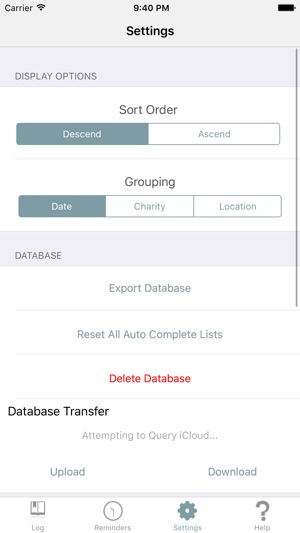 igiveit free donation and charity tracker log and calculator on