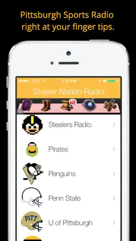 Game screenshot Pittsburgh GameDay Radio for Steelers Pirates Pens mod apk