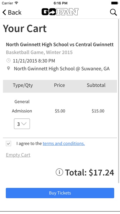 GoFan – High School Tickets