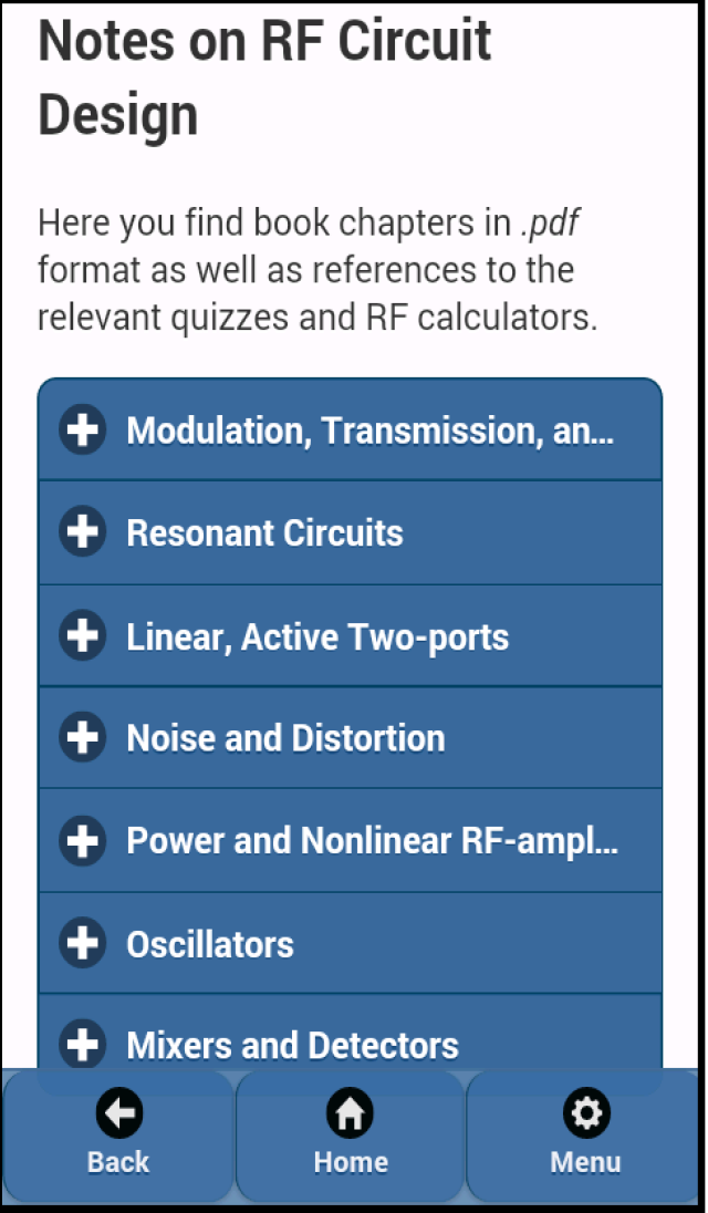 RF Circuit Toolbox
