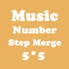 Number Merge 5X5 - Playing With Piano Music And Sliding Number Block