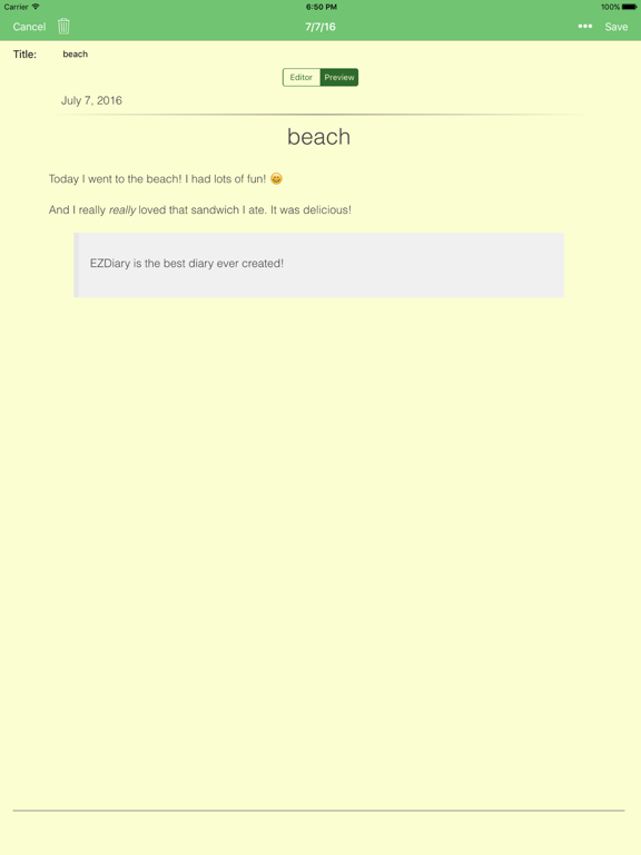Screenshot #6 pour EZDiary - My Diary